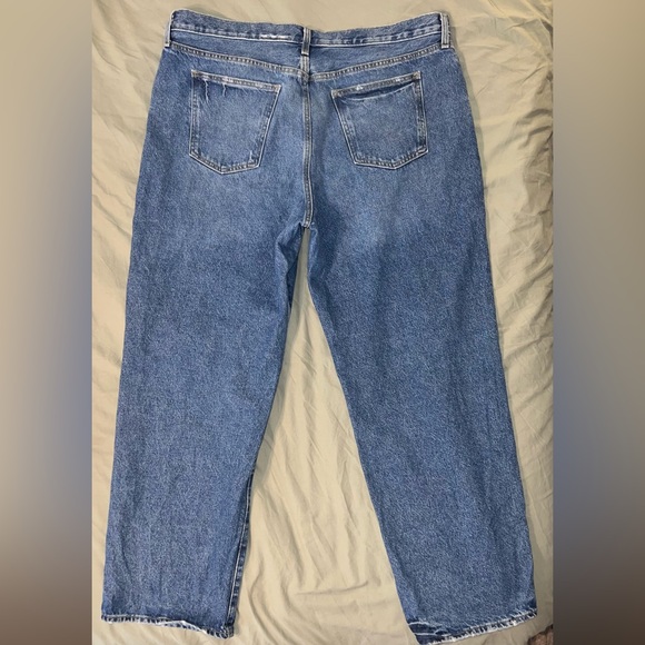 90s Baggy Blue Jeans Size 16 - Picture 3 of 9